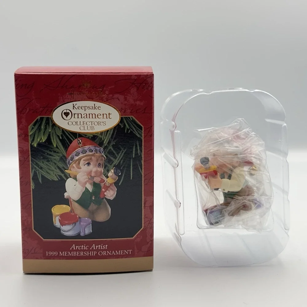 Hallmark Keepsake 1999 Ornament Artic Artist Collector's Club Membership Vintage